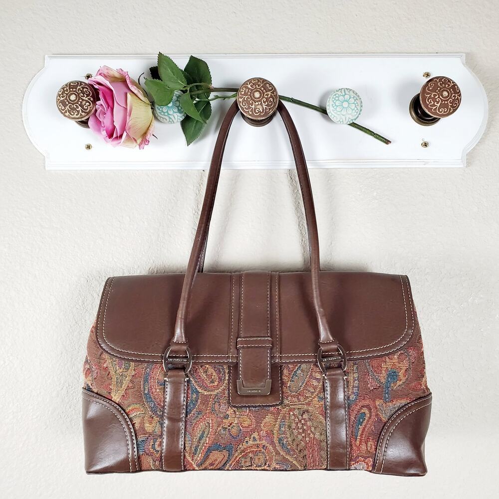 Liz Claiborne Paisley Tapestry Shoulder Bag